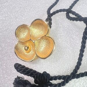 Vintage Oscar De La Renta Floral Necklace Perfume Essential Oil Diffuser 22"